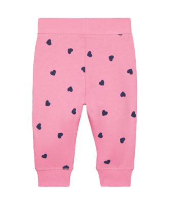 heart print joggers