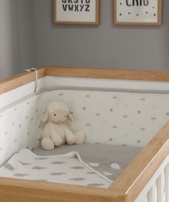 Cot Crib Mattresses Brand New 2 Pack Foam Cot Bumper Bed Guard