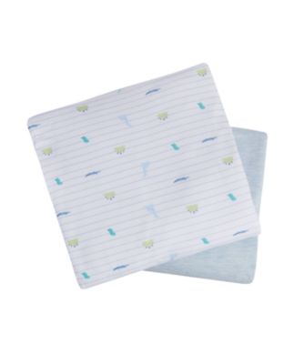Mothercare Sleepysaurus Fitted Jersey Cot Bed Sheets - 2pk