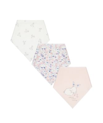 Mothercare Bunny Dribbler Bibs - 3 Pack