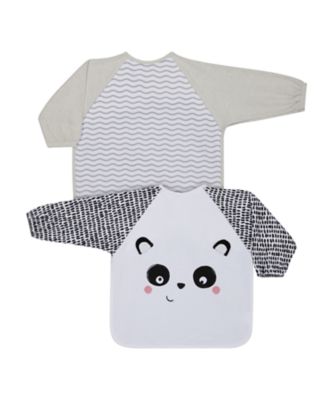Mothercare Toddler Towelling Bibs Panda - 2 Pack