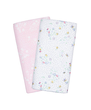 Mothercare Spring Flower Extra-Large Muslins - 2 Pack