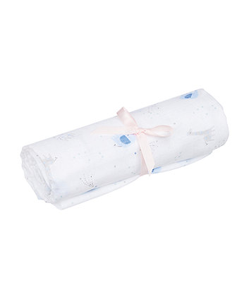 Mothercare My First Blue Muslin Blanket