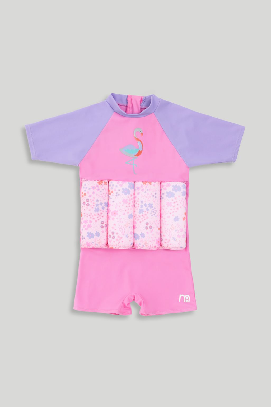 mothercare swimsafe pink float suit 1-2 years