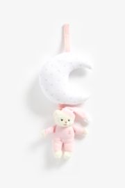 Mothercare Pink Bedtime Bear Musical Pull