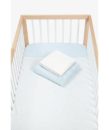 Mothercare Cot Bed Bedding Starter Set - Blue