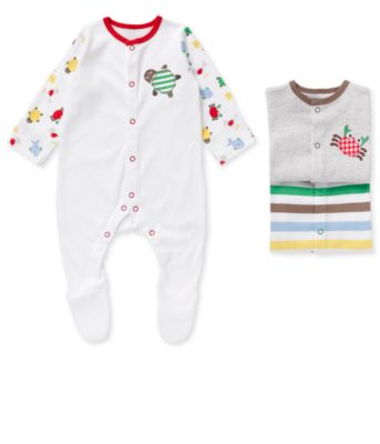 Mothercare Sealife Sleepsuits   3pk