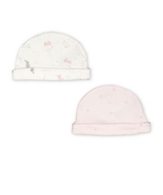 Mothercare My First Pink Little Bunny Hats - 2 Pack