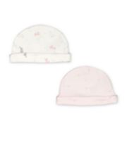 Mothercare My First Pink Little Bunny Hats - 2 Pack
