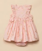 Mothercare Pink Butterfly Frill Dress And Knickers Set