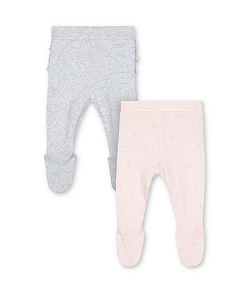 Mothercare My First Pink And Grey Leggings - 2 Pack