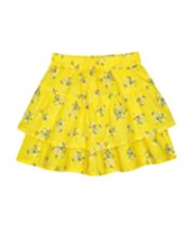 Mothercare Yellow Ditsy Floral Ra Ra Skirt