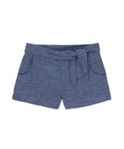 Mothercare Chambray Knot-Waist Shorts