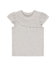 Mothercare Grey Marl Frill T-Shirt