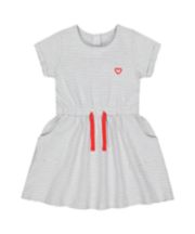 Mothercare Grey Stripe Jersey Dress