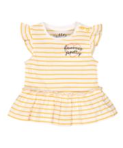 Mothercare Yellow Striped T-Shirt