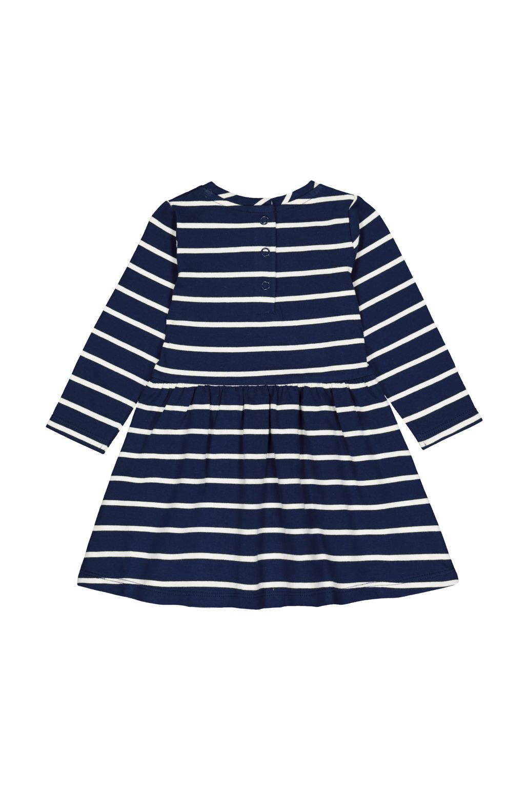 rochie din jerse cu dungi bleumarin