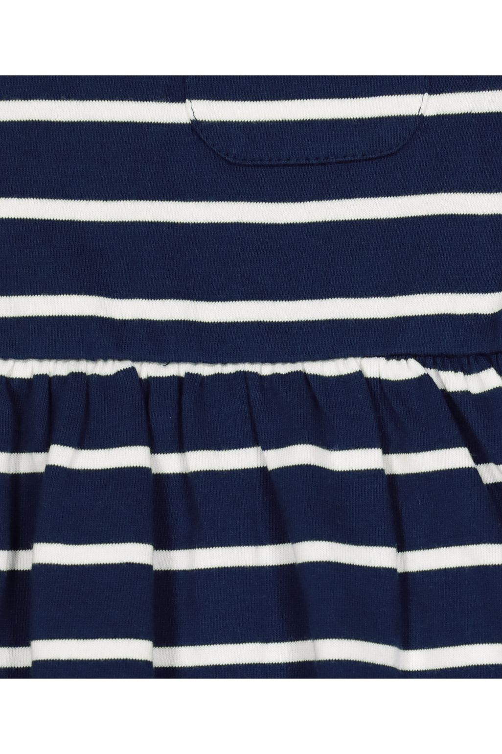 rochie din jerse cu dungi bleumarin