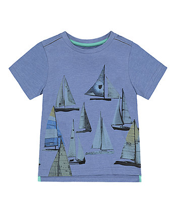 Mothercare Blue Boat T-Shirt