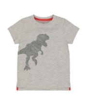 Mothercare Grey Sparkly Dinosaur T-Shirt