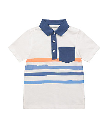 Mothercare Multi-Stripe Polo Shirt