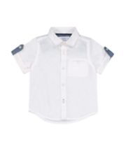 Mothercare White Cotton Linen Shirt