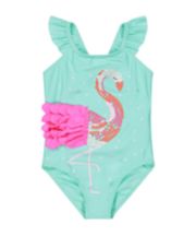 Mothercare Mock-Sequin Flamingo Swimsuit