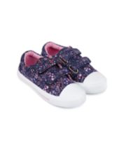 Mothercare Floral Canvas Trainers