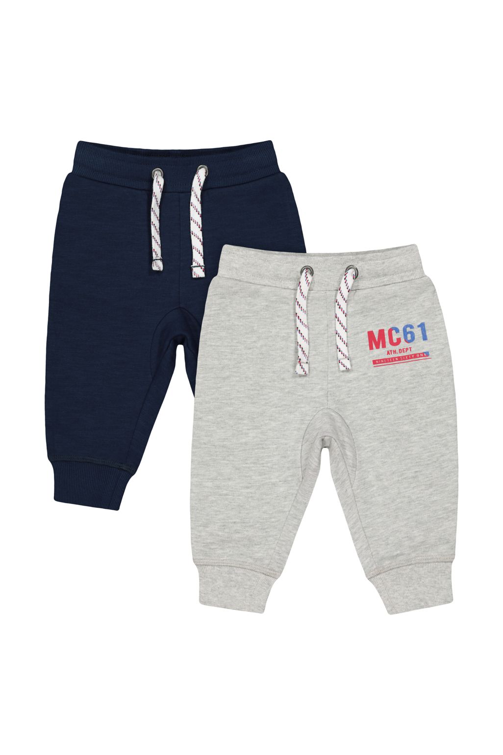 pantaloni de jogging gri si bleumarin - set 2 buc