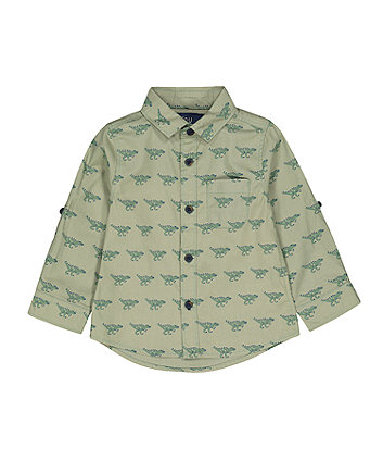 Mothercare Green Dinosaur Shirt