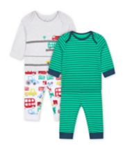 Mothercare Let'S Go! Vehicle Pyjamas - 2 Pack