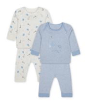 Mothercare My First Little Elephant Pyjamas - 2 Pack