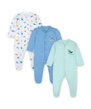 Mothercare Mummy And Daddy Dinosaur Sleepsuits - 3 Pack