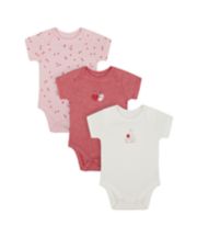Mothercare Mummy And Daddy Heart Bodysuits - 3 Pack