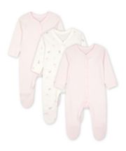 Mothercare My First Bunny Sleepsuits - 3 Pack