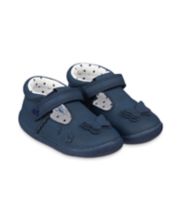 Mothercare Navy Butterfly Crawler Shoes