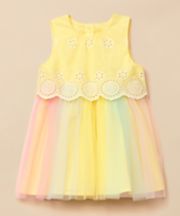 Mothercare Broderie Twofer Occasion Dress
