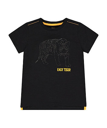 Mothercare Black Diamond-Sparkle Tiger T-Shirt