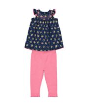 Mothercare Ditsy Floral Dress And Leggings Set