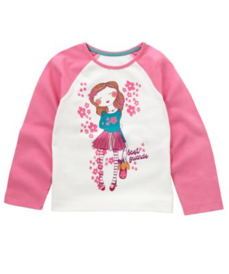 Mothercare Long Sleeve Best Friends T Shirt   t shirts   Mothercare