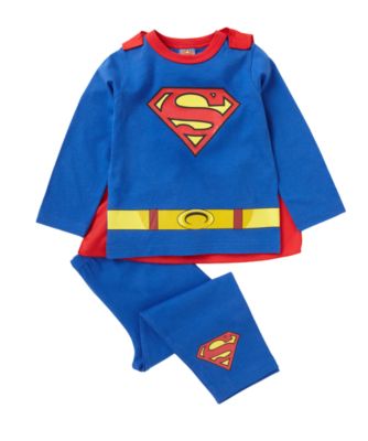 Superman Dress Up Pyjamas With Cape   pyjamas   Mothercare