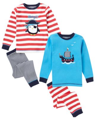 Mothercare Pirate Skinny Fit Pyjamas   2 Pack   pyjamas   Mothercare