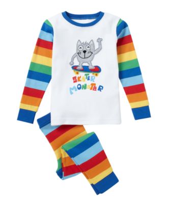 Mothercare Skater Monster Skinny Pyjamas   pyjamas   Mothercare