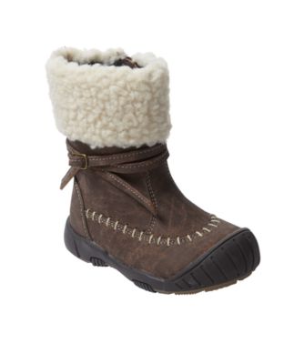 Mothercare First Walker Brown Borg Top Boots   girls first walkers 