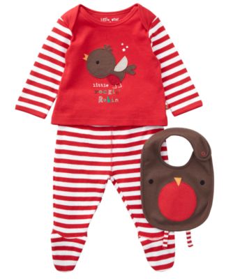 Mothercare 3 Piece Unisex Christmas Set   co ordinated sets 