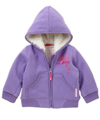 Mothercare Borg Lined Zip Through Top   jumpers & cardigans 