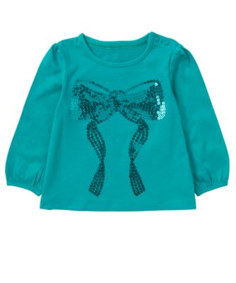 Mothercare Long Sleeved Bow T Shirt   tops & t shirts   Mothercare