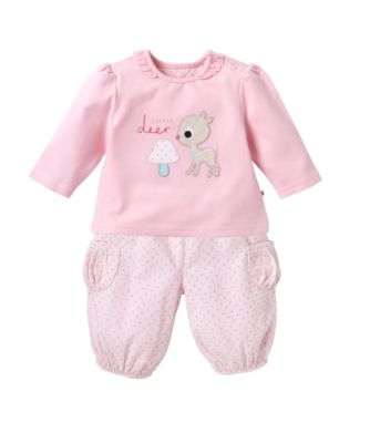 Mothercare Two Piece Top and Trousers Set   Pink   co ordinated sets 