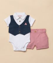 Mothercare Shorts And Waistcoat Bodysuit Set