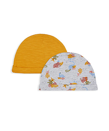 Mothercare Little Dinosaur Hats - 2 Pack